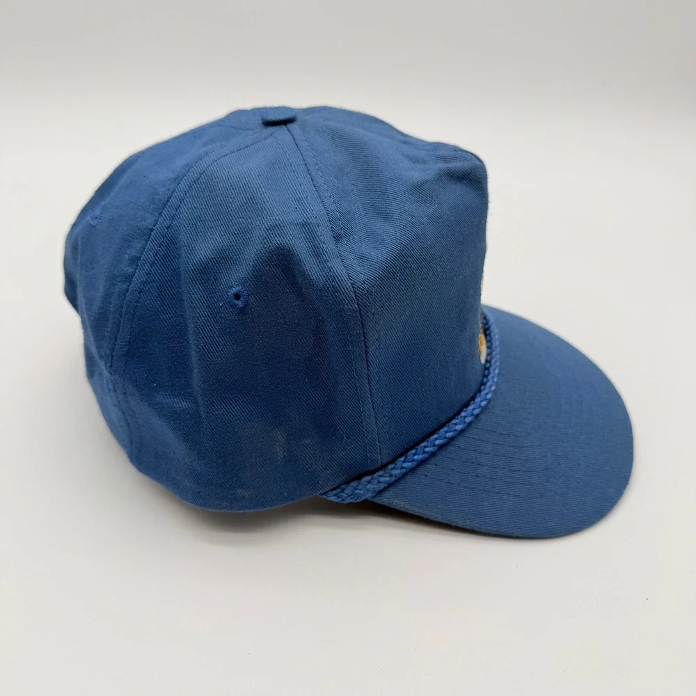Beer Mug Rope Trucker Hat OS Blue Snapback Skater Streetwear Vintage Style
